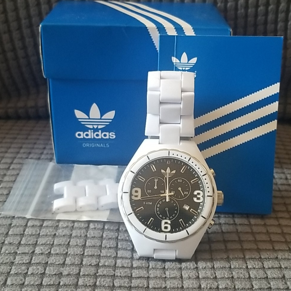 Adidas White Watch